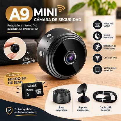 MINI CÁMARA A9 WIFI + REGALO