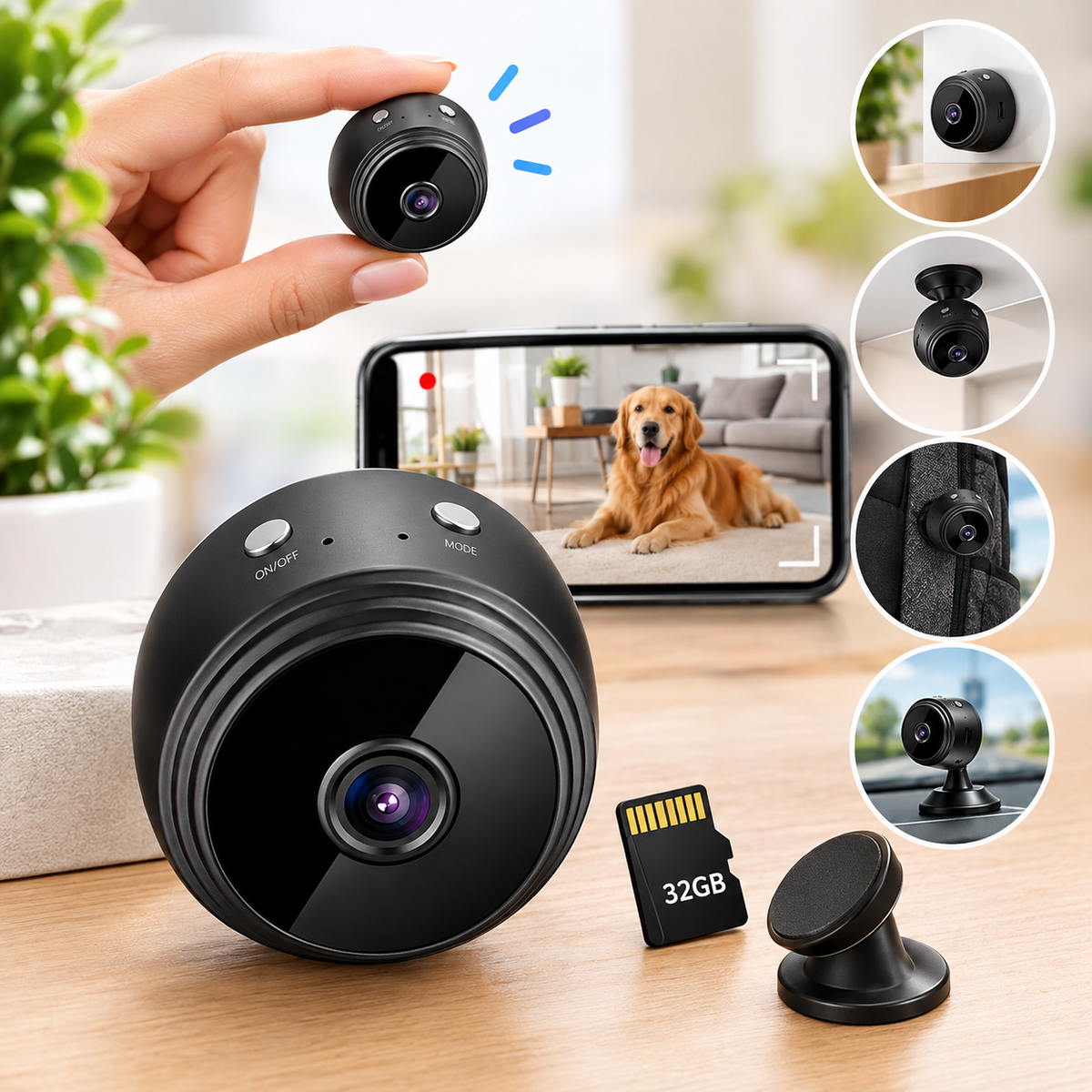 MINI CÁMARA A9 WIFI + REGALO