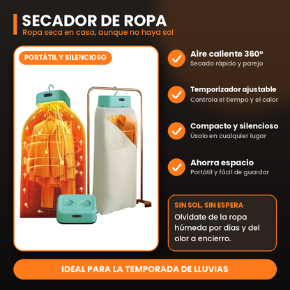 Combo Seca Rápido 360° – Adiós a la Ropa y Zapatos Mojados
