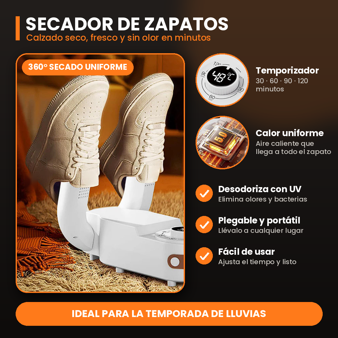 Combo Seca Rápido 360° – Adiós a la Ropa y Zapatos Mojados